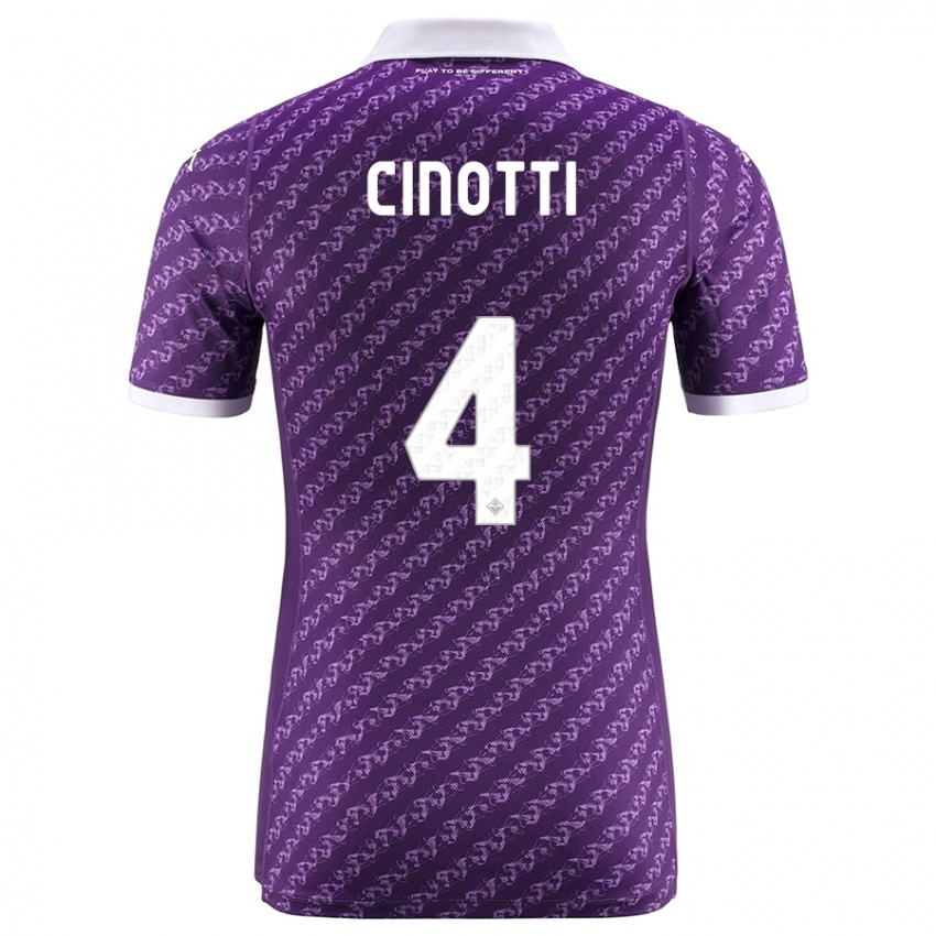 Herren Norma Cinotti #4 Violett Heimtrikot Trikot 2023/24 T-Shirt Österreich