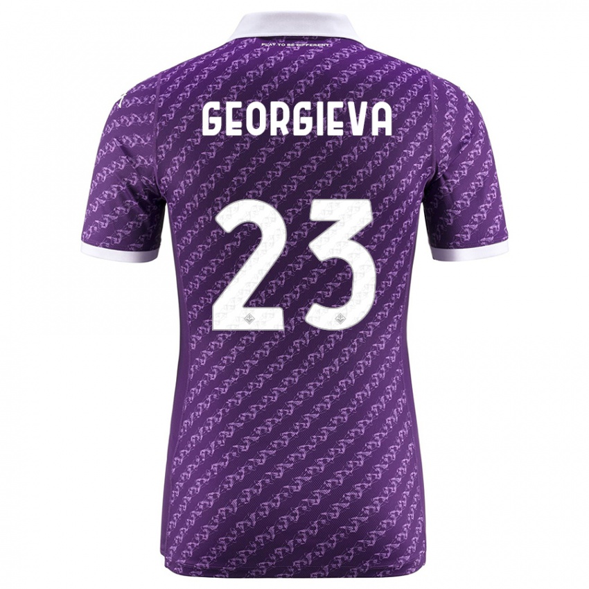 Herren Marina Georgieva #23 Violett Heimtrikot Trikot 2023/24 T-Shirt Österreich