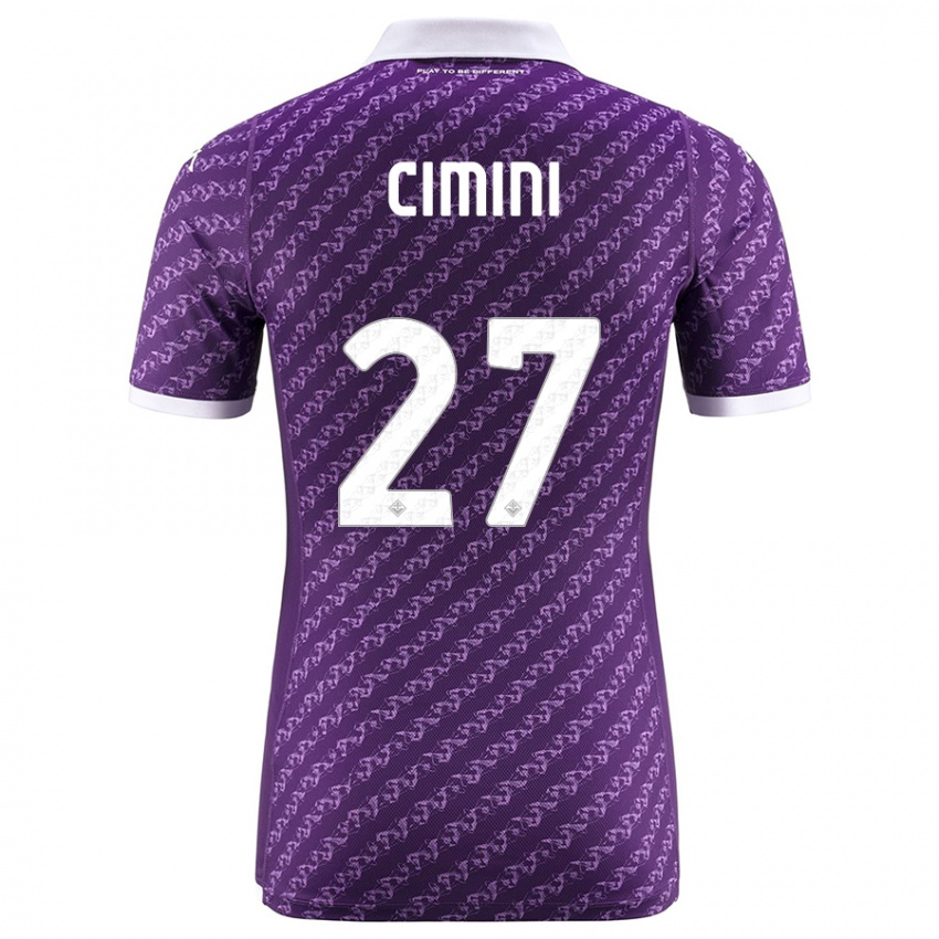 Herren Linda Tucceri Cimini #27 Violett Heimtrikot Trikot 2023/24 T-Shirt Österreich