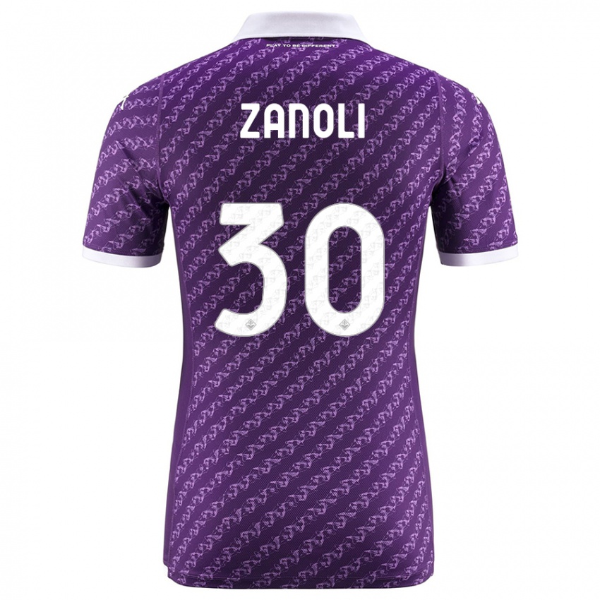 Herren Martina Zanoli #30 Violett Heimtrikot Trikot 2023/24 T-Shirt Österreich