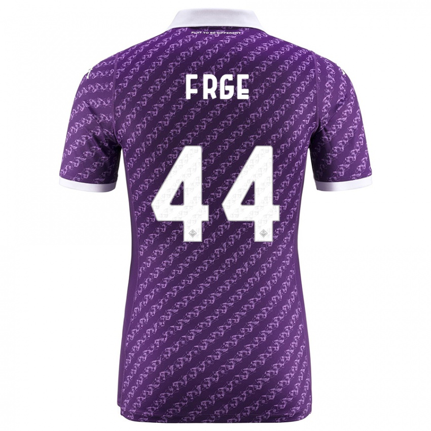 Herren Emma Færge #44 Violett Heimtrikot Trikot 2023/24 T-Shirt Österreich