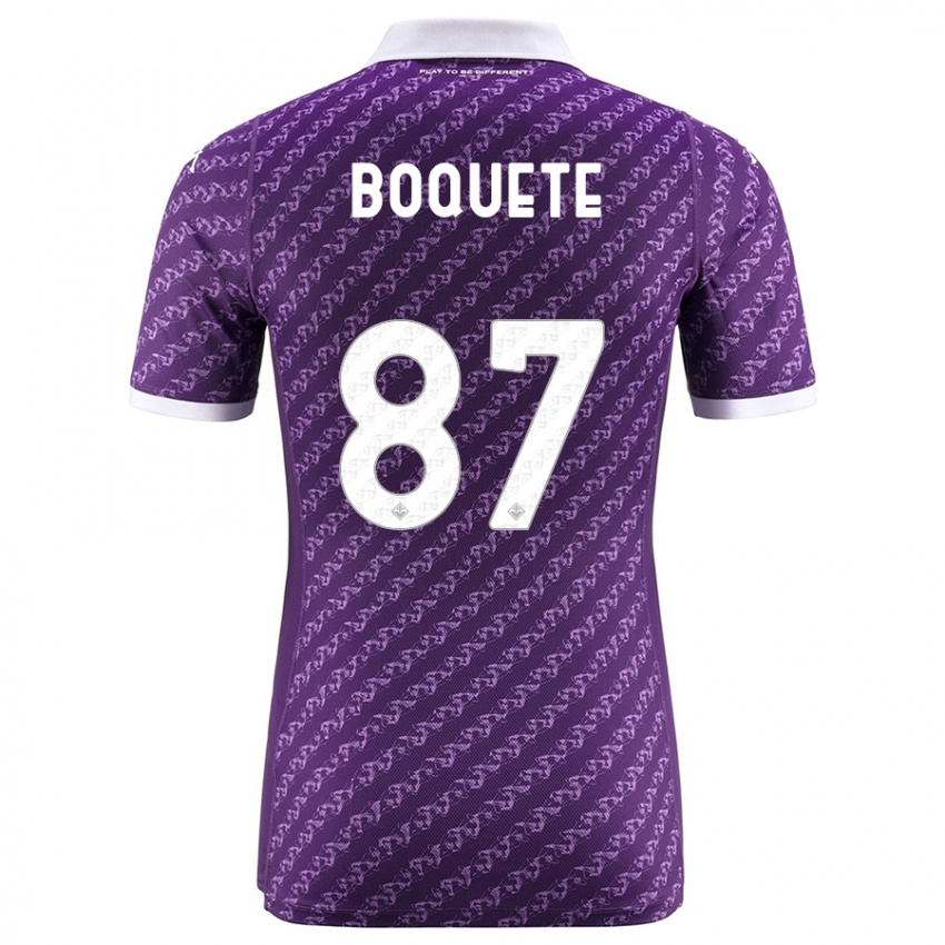 Herren Veronica Boquete #87 Violett Heimtrikot Trikot 2023/24 T-Shirt Österreich