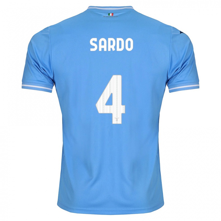 Herren Jacopo Sardo #4 Blau Heimtrikot Trikot 2023/24 T-Shirt Österreich