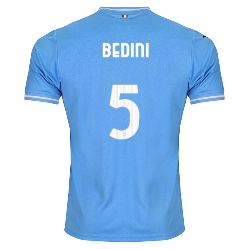 Herren Filippo Bedini #5 Blau Heimtrikot Trikot 2023/24 T-Shirt Österreich