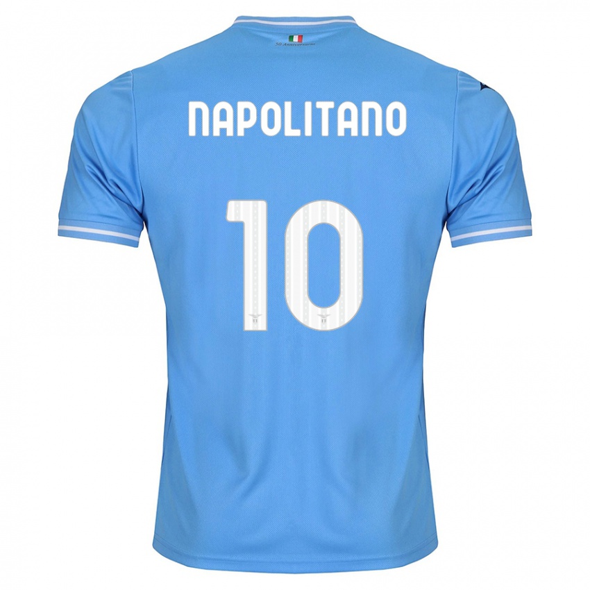 Herren Luca Napolitano #10 Blau Heimtrikot Trikot 2023/24 T-Shirt Österreich