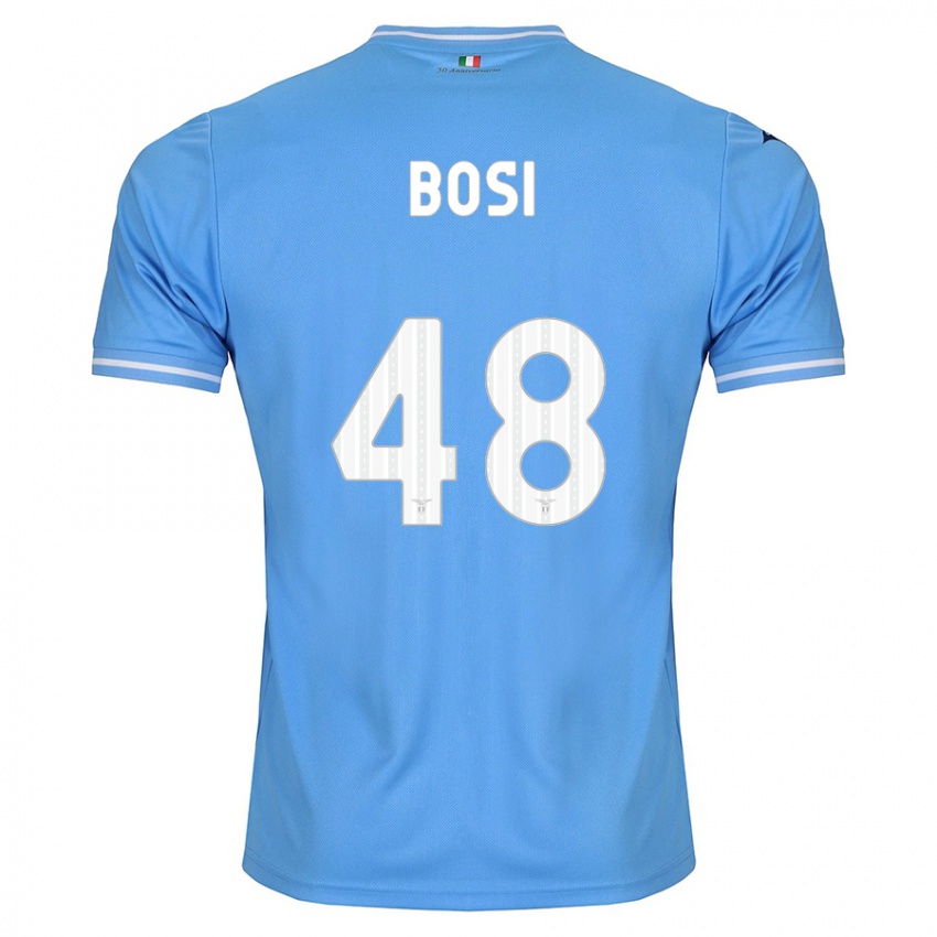 Herren Gioele Bosi #48 Blau Heimtrikot Trikot 2023/24 T-Shirt Österreich