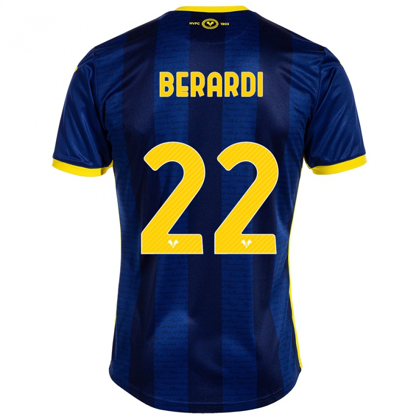 Herren Alessandro Berardi #22 Marine Heimtrikot Trikot 2023/24 T-Shirt Österreich