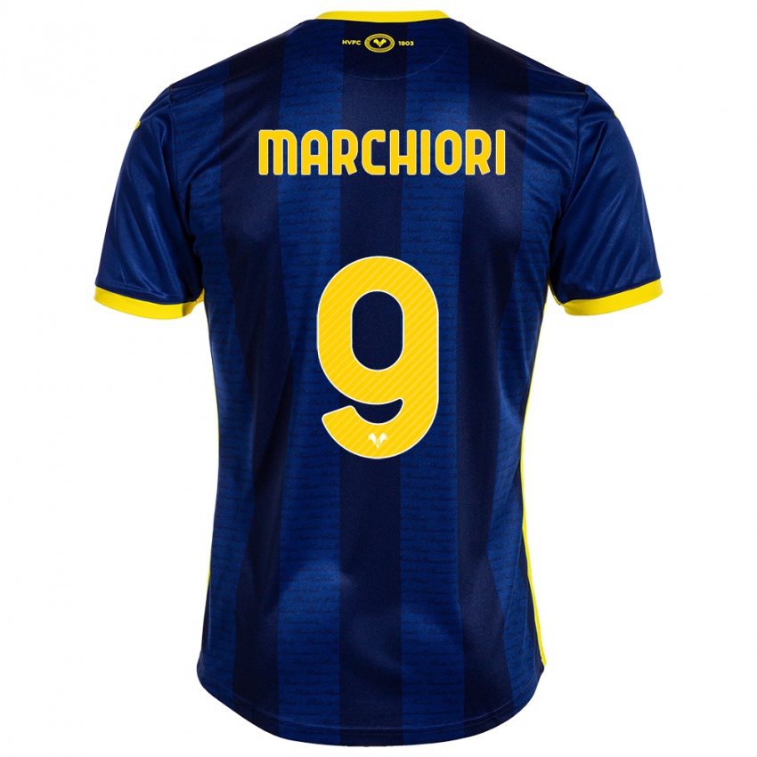 Herren Giorgia Marchiori #9 Marine Heimtrikot Trikot 2023/24 T-Shirt Österreich