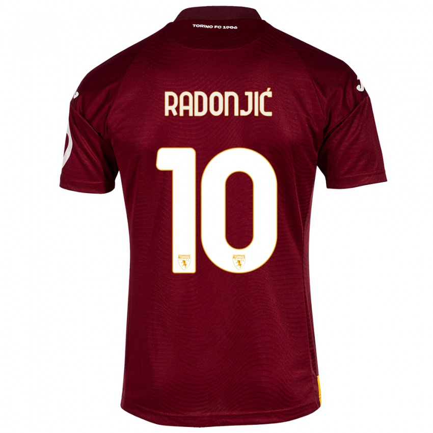 Herren Nemanja Radonjic #10 Dunkelrot Heimtrikot Trikot 2023/24 T-Shirt Österreich