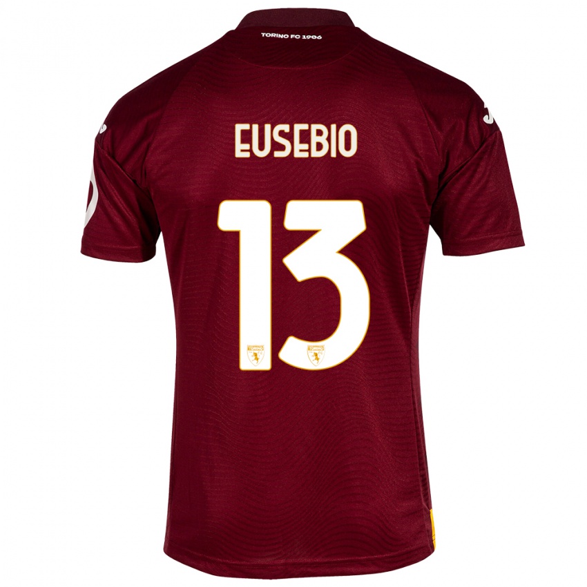 Herren Chiara Eusebio #13 Dunkelrot Heimtrikot Trikot 2023/24 T-Shirt Österreich