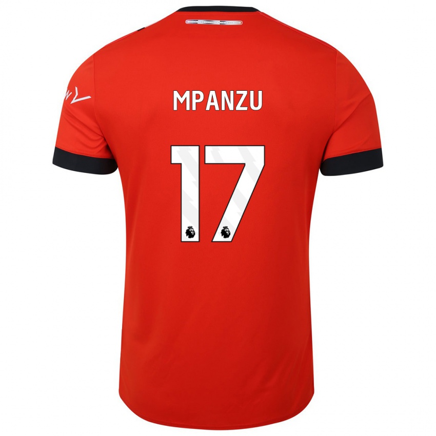 Herren Pelly Ruddock Mpanzu #17 Rot Heimtrikot Trikot 2023/24 T-Shirt Österreich