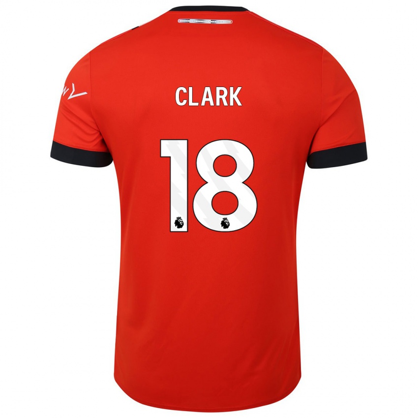 Herren Jordan Clark #18 Rot Heimtrikot Trikot 2023/24 T-Shirt Österreich