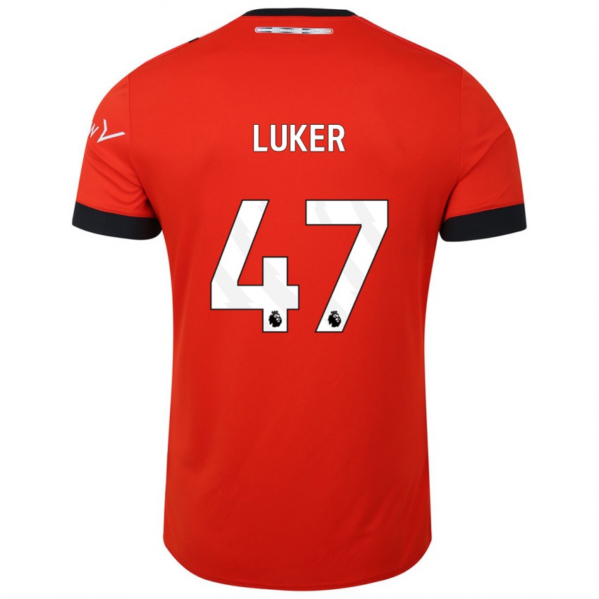 Herren Jayden Luker #47 Rot Heimtrikot Trikot 2023/24 T-Shirt Österreich