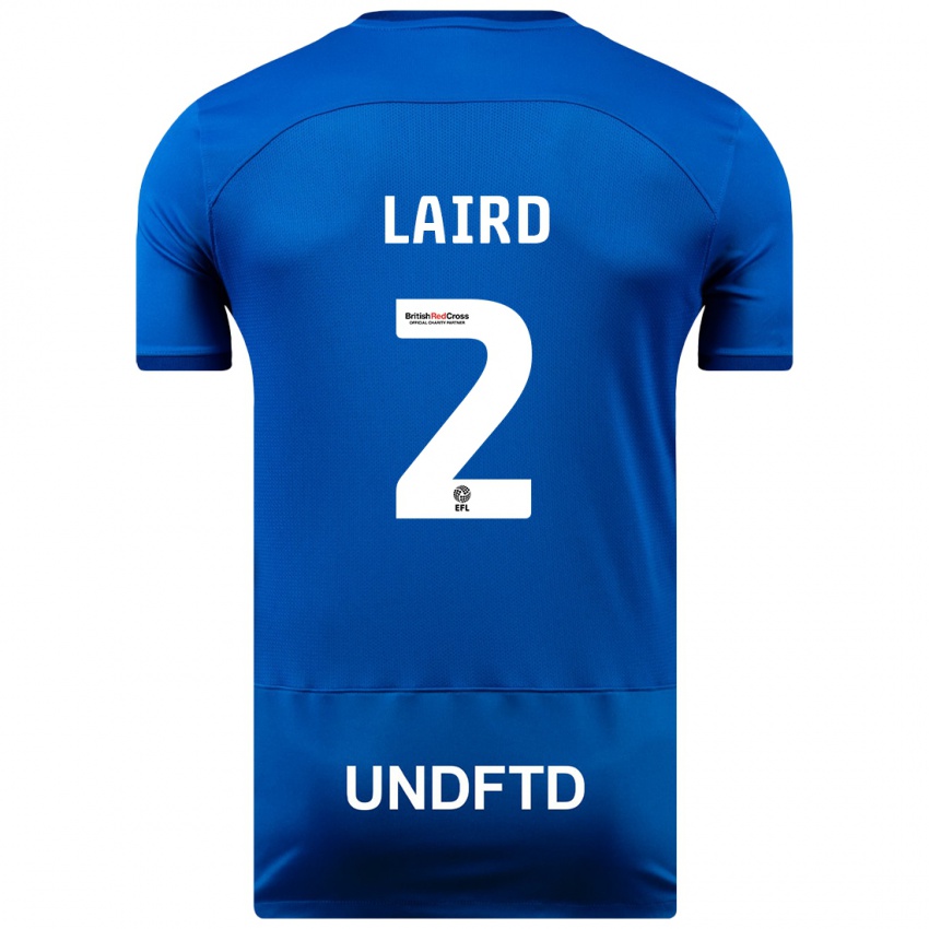 Herren Ethan Laird #2 Blau Heimtrikot Trikot 2023/24 T-Shirt Österreich