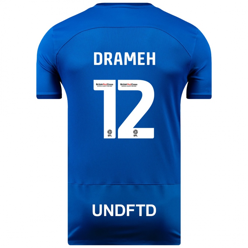 Herren Cody Drameh #12 Blau Heimtrikot Trikot 2023/24 T-Shirt Österreich