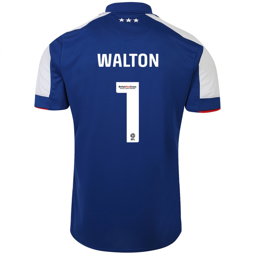 Herren Christian Walton #1 Blau Heimtrikot Trikot 2023/24 T-Shirt Österreich