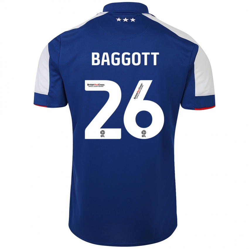 Herren Elkan Baggott #26 Blau Heimtrikot Trikot 2023/24 T-Shirt Österreich