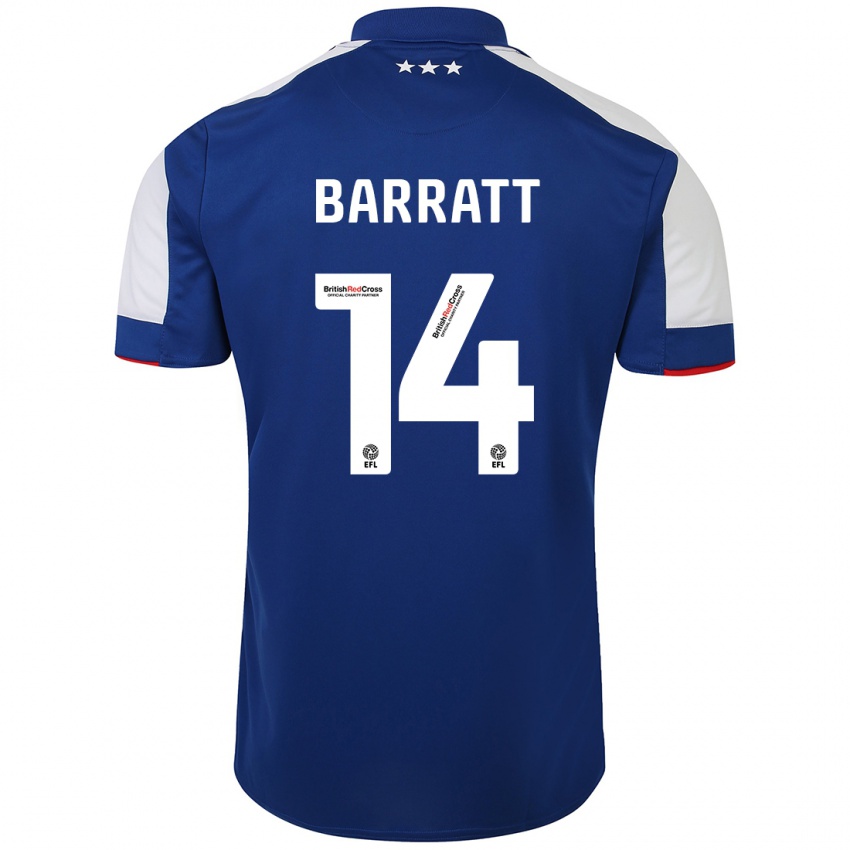 Herren Zoe Barratt #14 Blau Heimtrikot Trikot 2023/24 T-Shirt Österreich