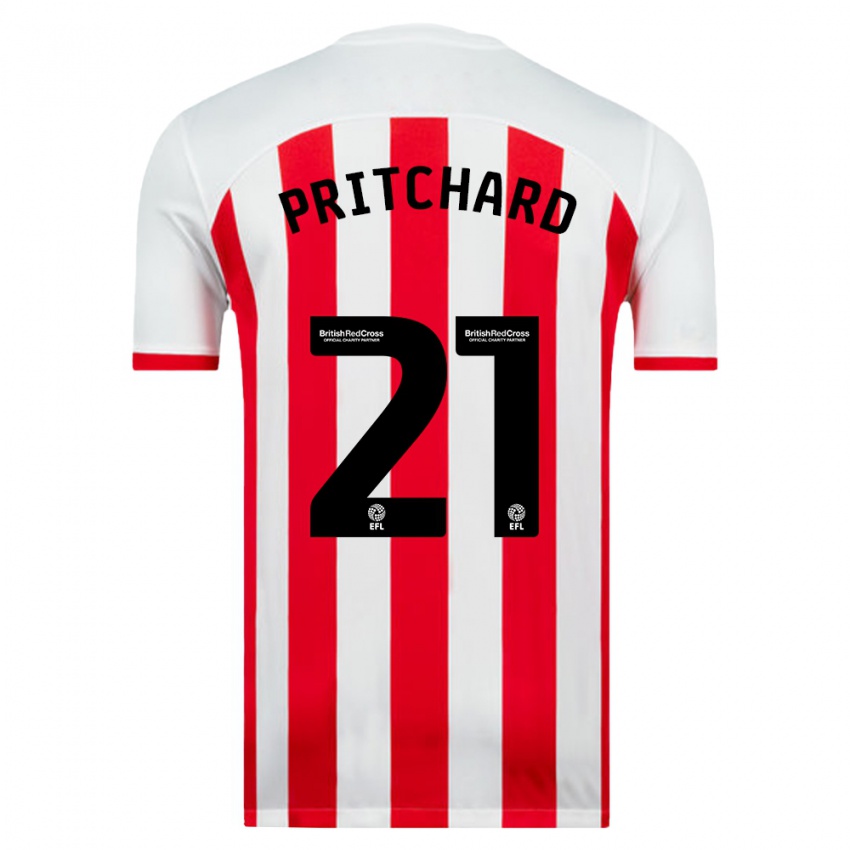 Herren Alex Pritchard #21 Weiß Heimtrikot Trikot 2023/24 T-Shirt Österreich