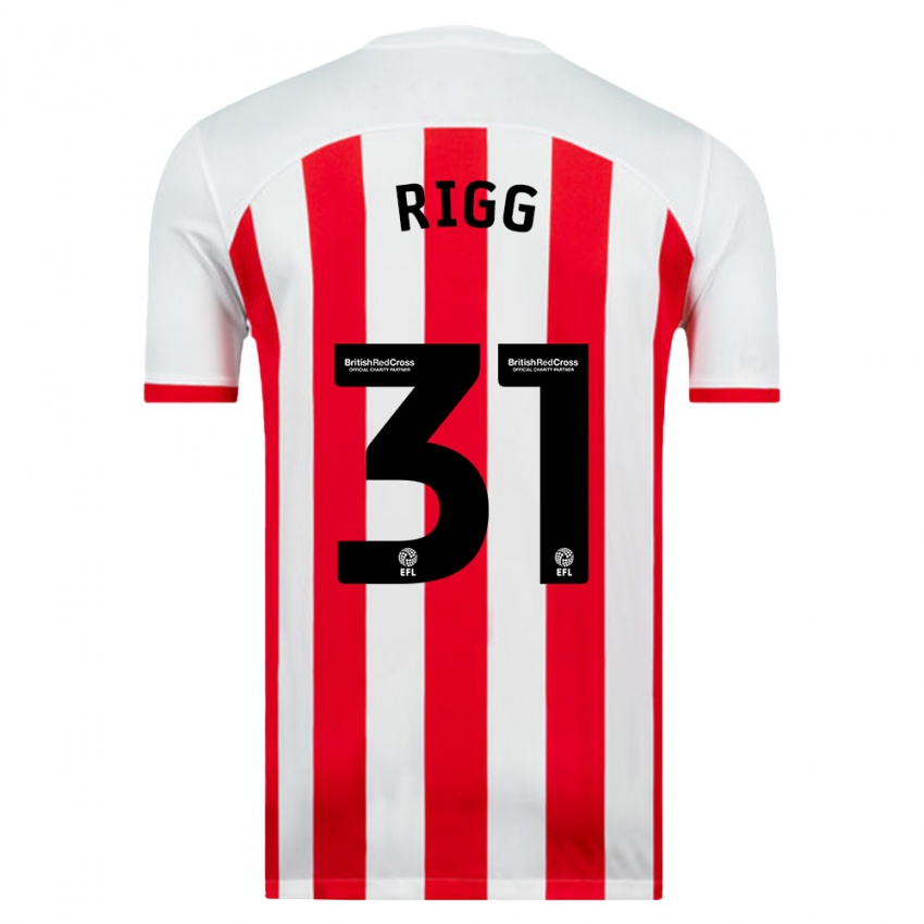 Herren Chris Rigg #31 Weiß Heimtrikot Trikot 2023/24 T-Shirt Österreich