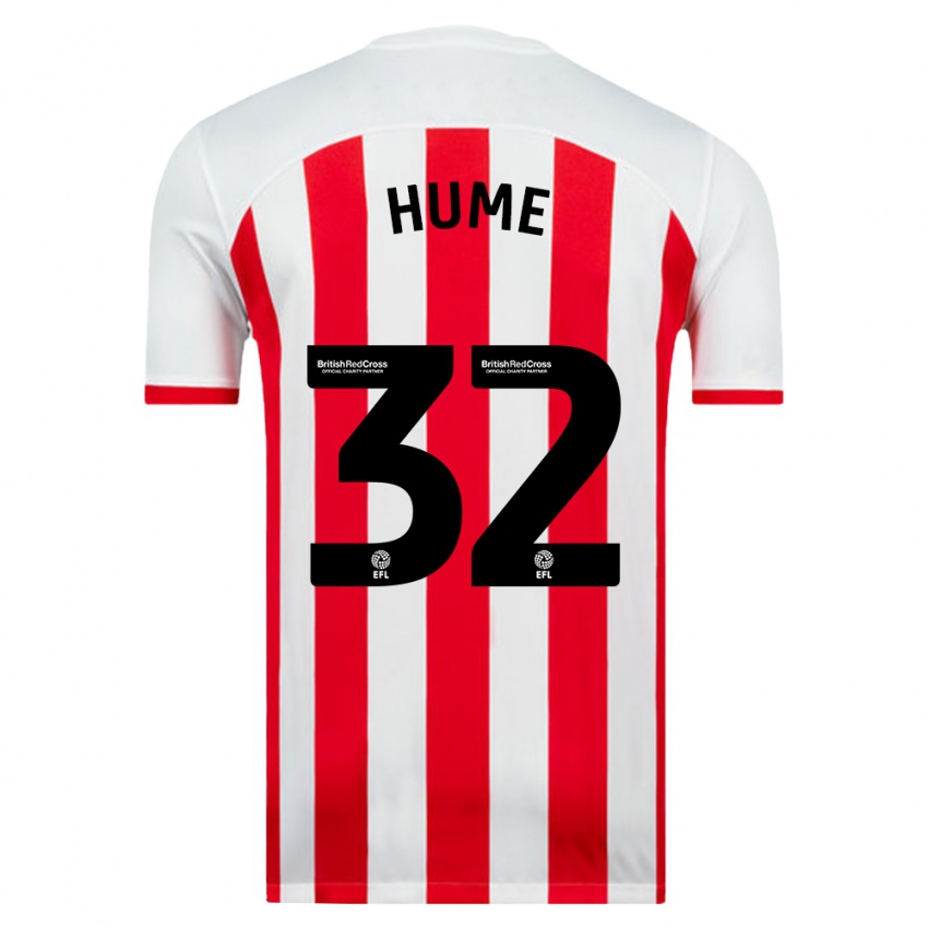 Herren Trai Hume #32 Weiß Heimtrikot Trikot 2023/24 T-Shirt Österreich