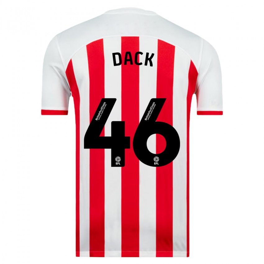 Herren Bradley Dack #46 Weiß Heimtrikot Trikot 2023/24 T-Shirt Österreich