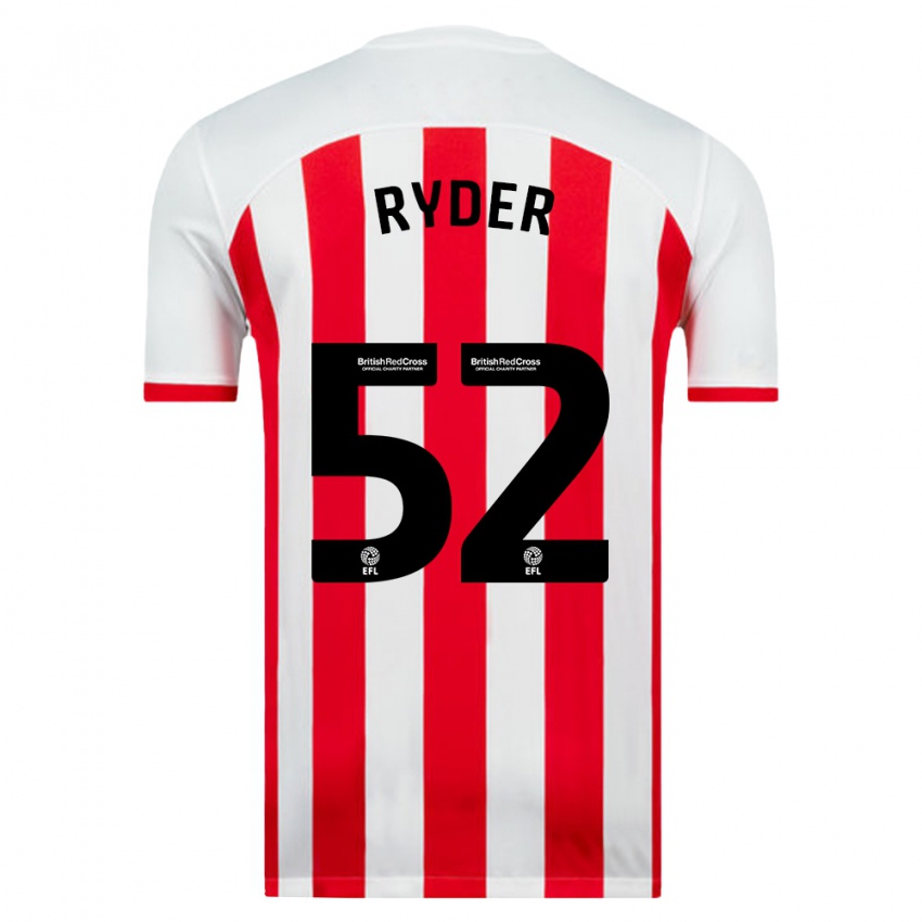 Herren Joe Ryder #52 Weiß Heimtrikot Trikot 2023/24 T-Shirt Österreich