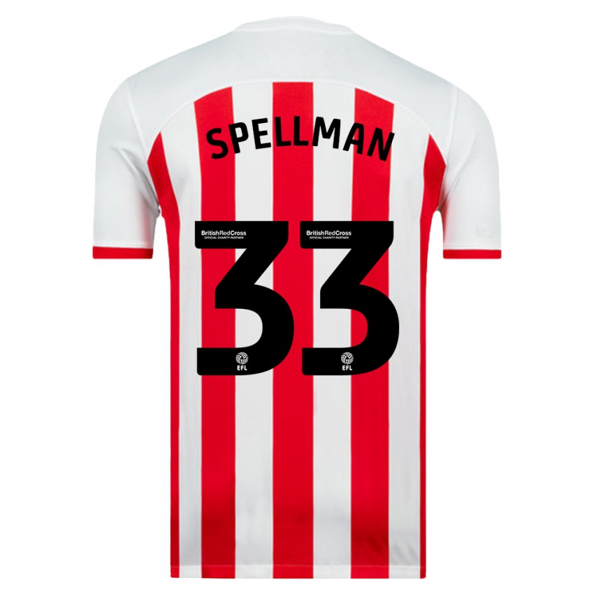 Herren Michael Spellman #33 Weiß Heimtrikot Trikot 2023/24 T-Shirt Österreich