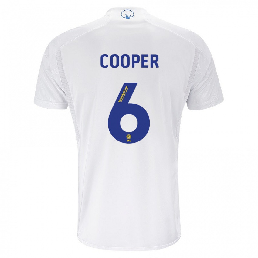 Herren Liam Cooper #6 Weiß Heimtrikot Trikot 2023/24 T-Shirt Österreich
