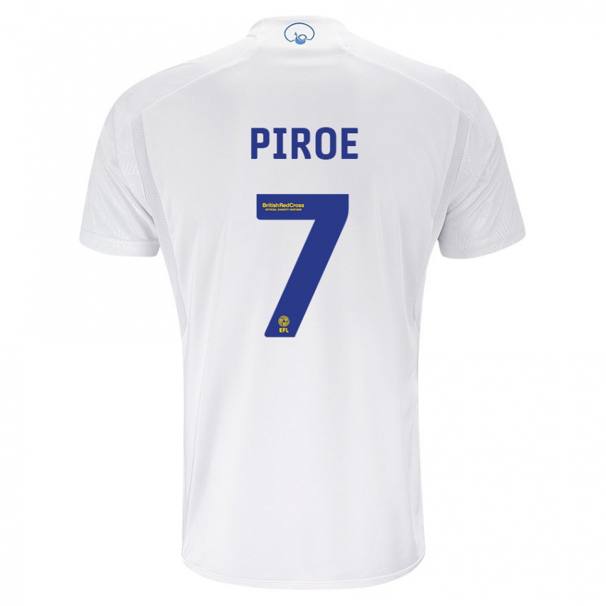 Herren Joël Piroe #7 Weiß Heimtrikot Trikot 2023/24 T-Shirt Österreich