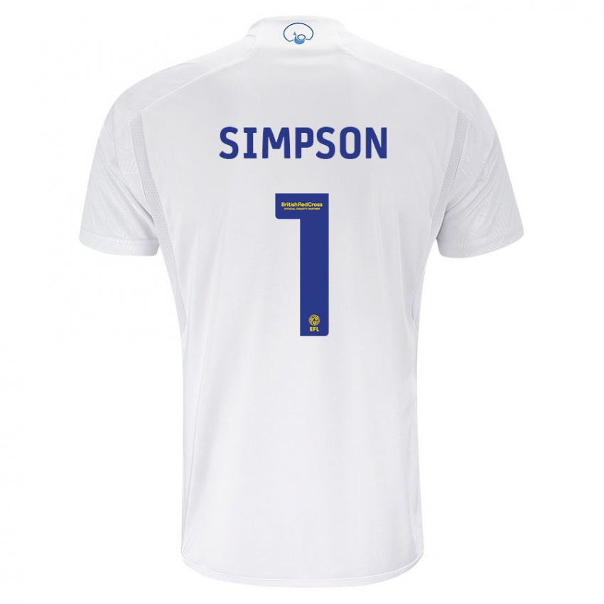Herren Carrie Simpson #1 Weiß Heimtrikot Trikot 2023/24 T-Shirt Österreich