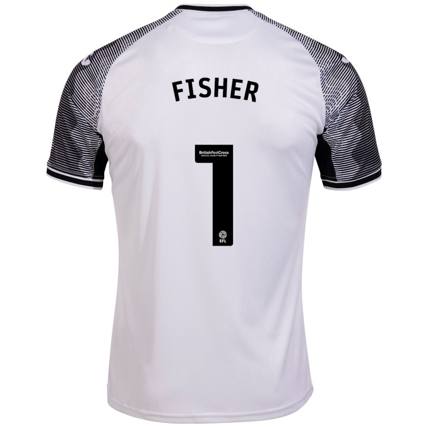 Herren Andy Fisher #1 Weiß Heimtrikot Trikot 2023/24 T-Shirt Österreich