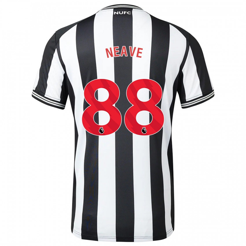 Herren Sean Neave #88 Schwarz-Weiss Heimtrikot Trikot 2023/24 T-Shirt Österreich