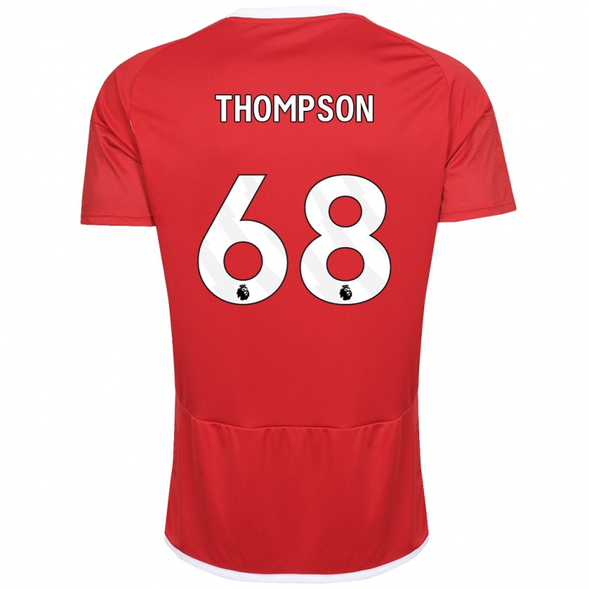 Herren Joel Thompson #68 Rot Heimtrikot Trikot 2023/24 T-Shirt Österreich