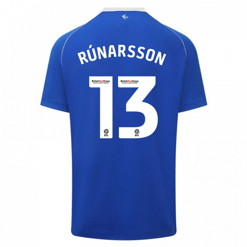 Herren Runar Alex Runarsson #13 Blau Heimtrikot Trikot 2023/24 T-Shirt Österreich