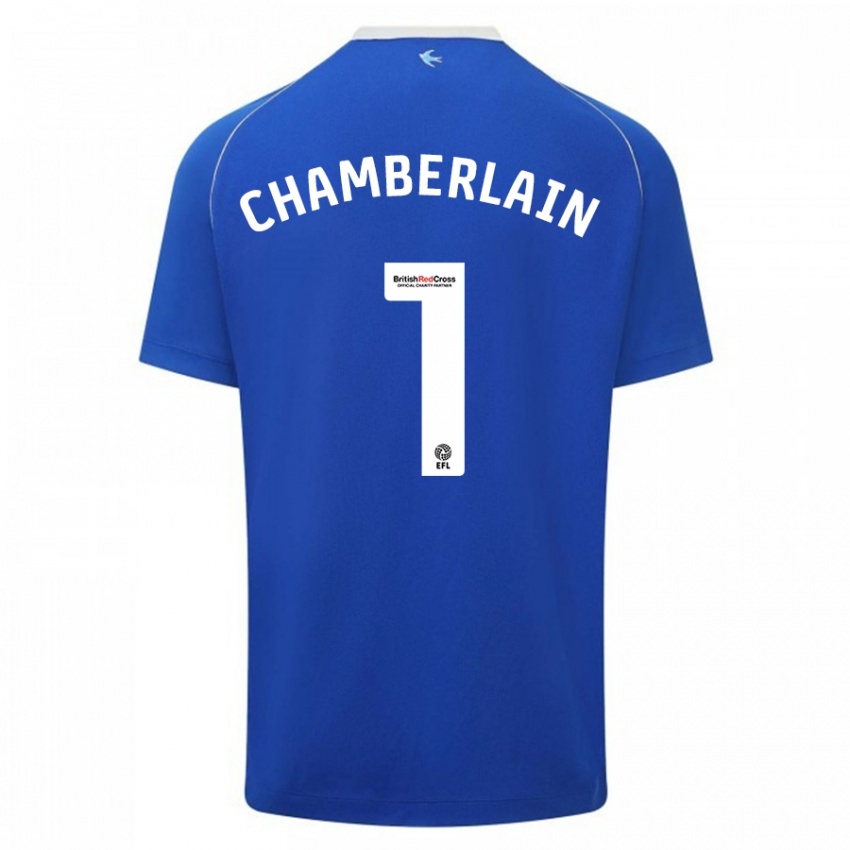 Herren Ceryn Chamberlain #1 Blau Heimtrikot Trikot 2023/24 T-Shirt Österreich