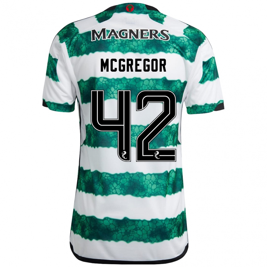 Herren Callum Mcgregor #42 Grün Heimtrikot Trikot 2023/24 T-Shirt Österreich