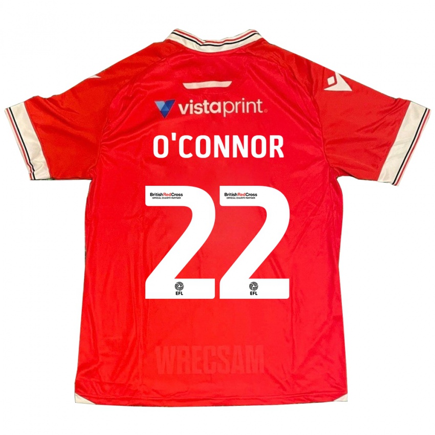 Herren Thomas O'connor #22 Rot Heimtrikot Trikot 2023/24 T-Shirt Österreich