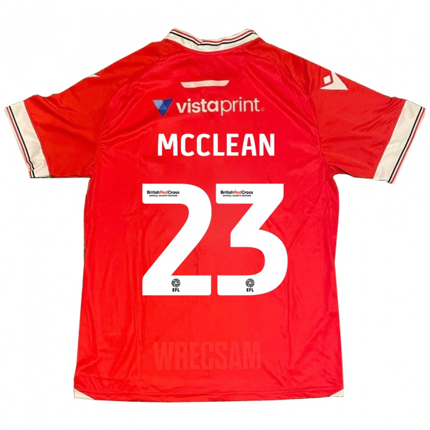 Herren James Mcclean #23 Rot Heimtrikot Trikot 2023/24 T-Shirt Österreich