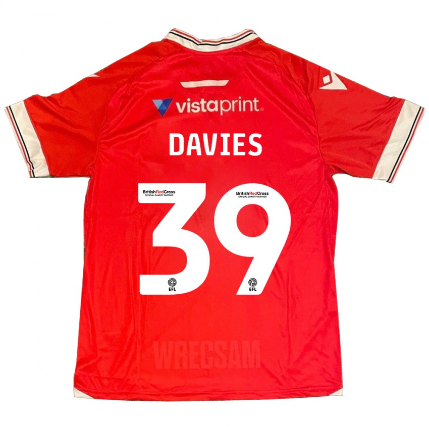 Herren Daniel Davies #39 Rot Heimtrikot Trikot 2023/24 T-Shirt Österreich