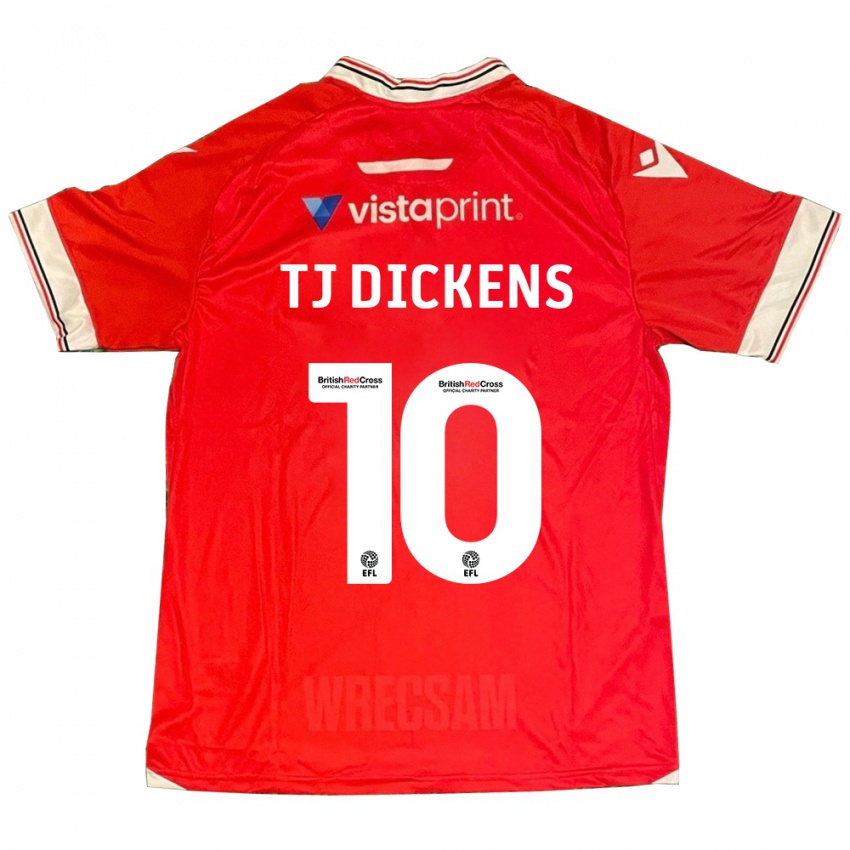 Herren Tonicha Tj Dickens #10 Rot Heimtrikot Trikot 2023/24 T-Shirt Österreich