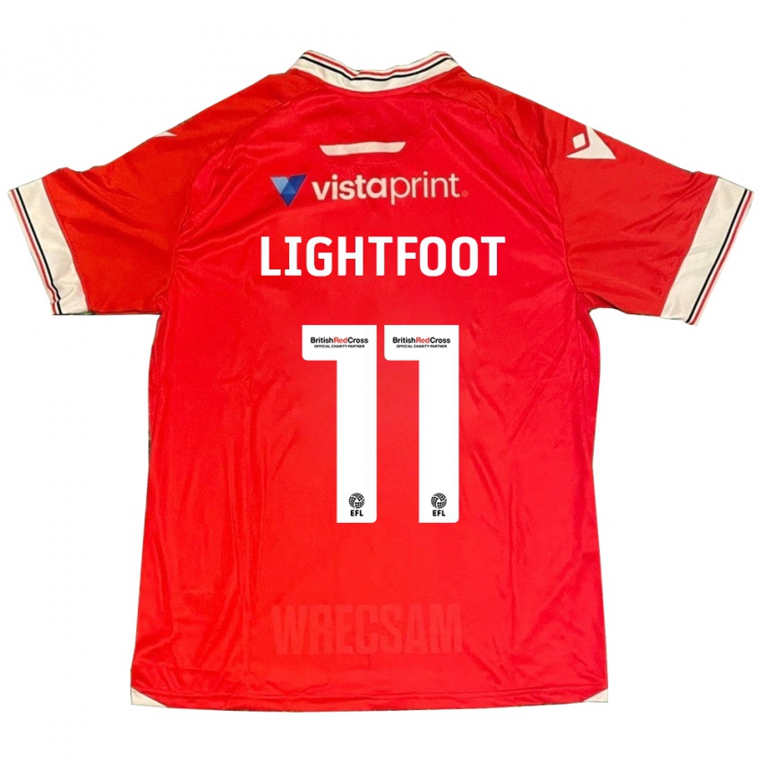 Herren Amber Lightfoot #11 Rot Heimtrikot Trikot 2023/24 T-Shirt Österreich