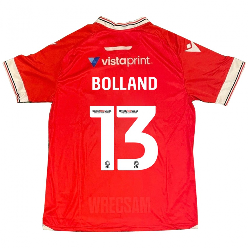 Herren Charlotte Bolland #13 Rot Heimtrikot Trikot 2023/24 T-Shirt Österreich