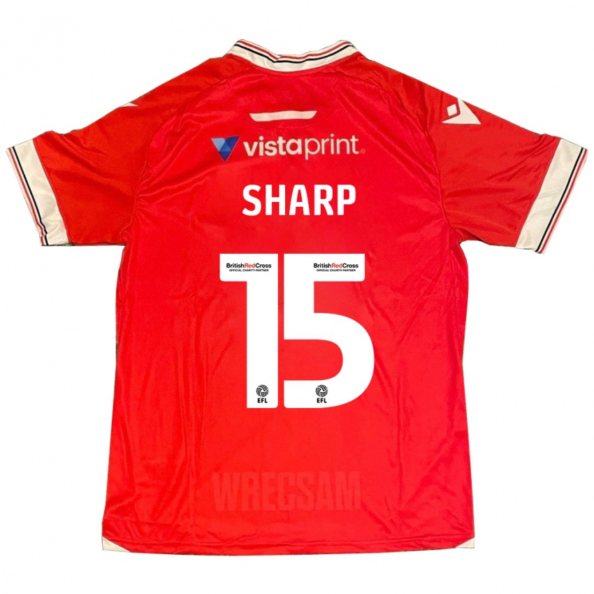 Herren Katie Sharp #15 Rot Heimtrikot Trikot 2023/24 T-Shirt Österreich