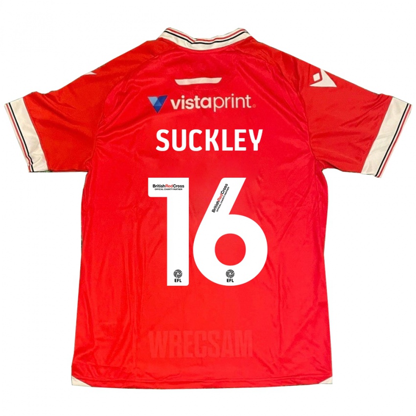 Herren Ava Suckley #16 Rot Heimtrikot Trikot 2023/24 T-Shirt Österreich