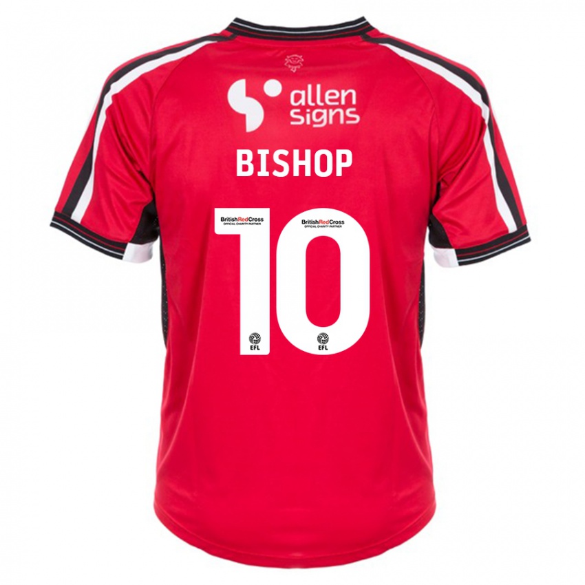 Herren Teddy Bishop #10 Rot Heimtrikot Trikot 2023/24 T-Shirt Österreich