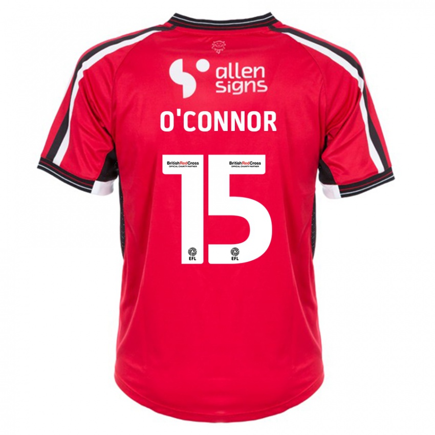 Herren Paudie O'connor #15 Rot Heimtrikot Trikot 2023/24 T-Shirt Österreich