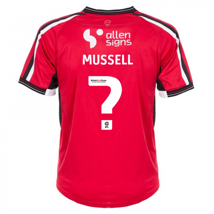 Herren Theo Mussell #0 Rot Heimtrikot Trikot 2023/24 T-Shirt Österreich