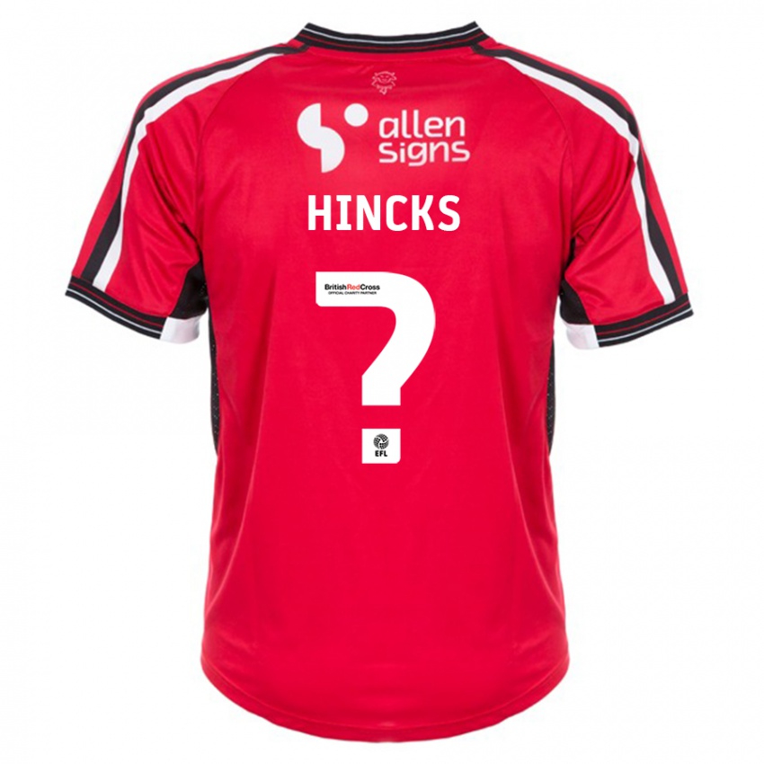 Herren Neve Hincks #0 Rot Heimtrikot Trikot 2023/24 T-Shirt Österreich