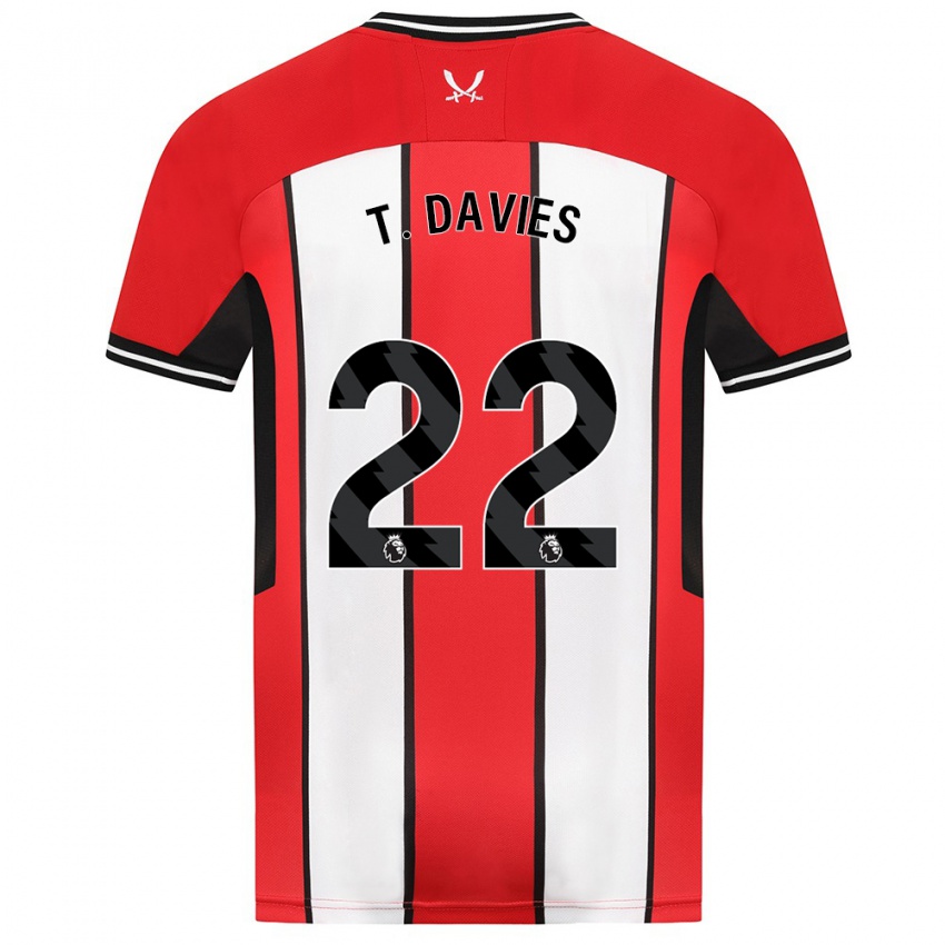 Herren Tom Davies #22 Rot Heimtrikot Trikot 2023/24 T-Shirt Österreich